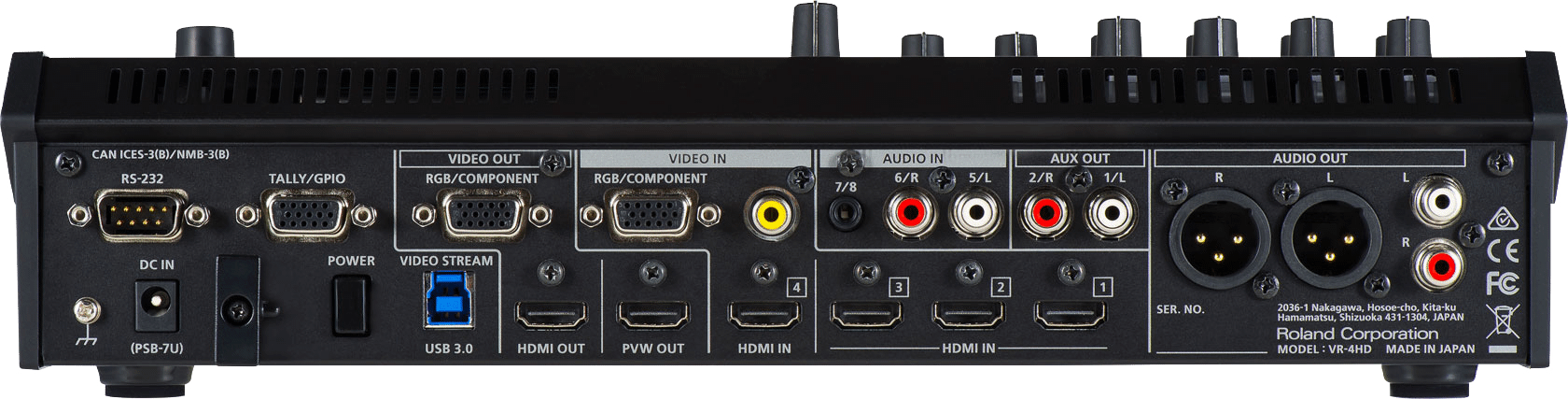 Roland-VR-4HD-Rear-Connections